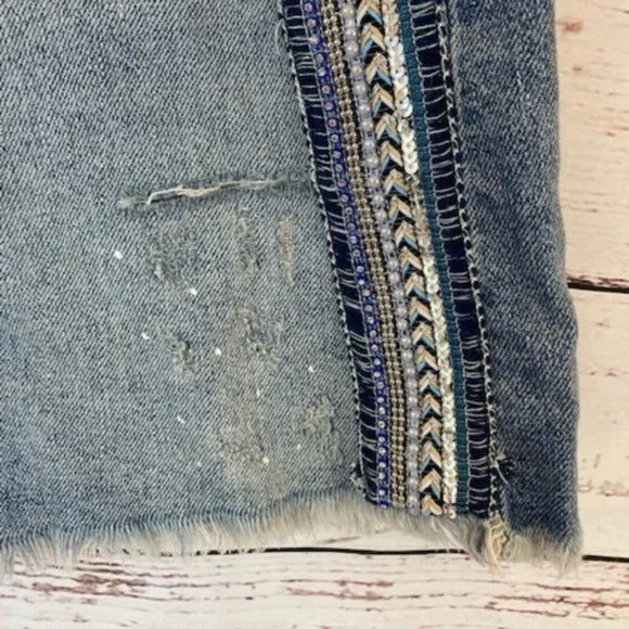 NWT Free People Side Stripe Mini Skirt - Picture 8 of 11